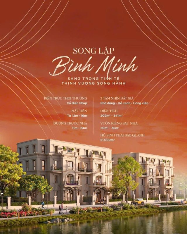 Biệt thự song lập Vinhomes Hóc Môn