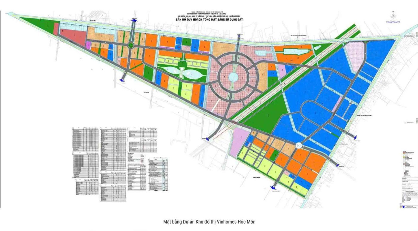 mặt bằng vinhomes hóc môn