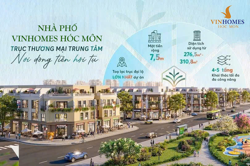 Nhà phố Vinhomes Hóc Môn